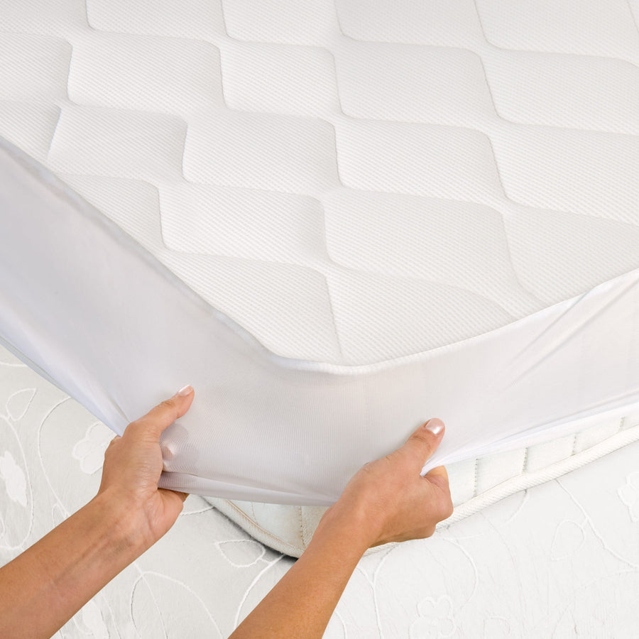 Imetec Adapto Maxi Spann-Wärmeunterbett, 195 × 90 cm - Befestigung an der Matratze